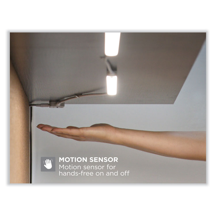 led dimmable under counter lighting with motion sensor and magnetic option three-bar kit, 0.78w x 0.39h