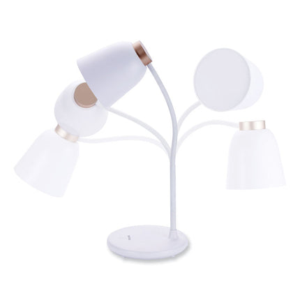 Wireless Charging LED Desk Lamp, 15.47" High, White