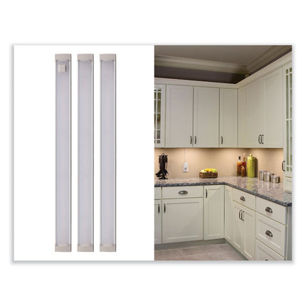 led under cabinet lighting three-bar kit, 0.78w x 0.39h