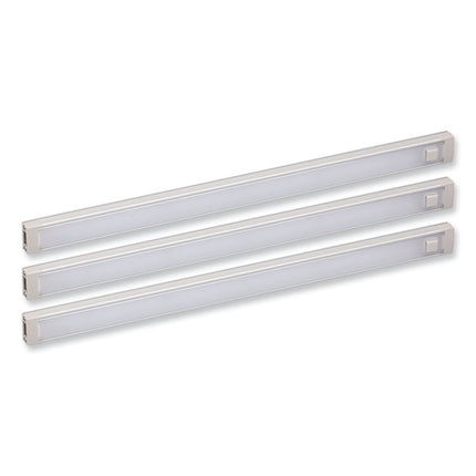 led dimmable under counter lighting with motion sensor and magnetic option three-bar kit, 0.78w x 0.39h