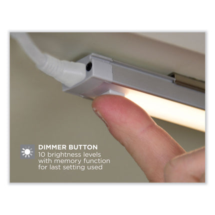 led under cabinet lighting kit with magnetic option two-bar kit, 0.78w x 0.39h