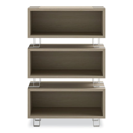 Ready Home Office Small Stackable Storage, 1-Shelf, 24w x 12d x 12.25h, Beige/White