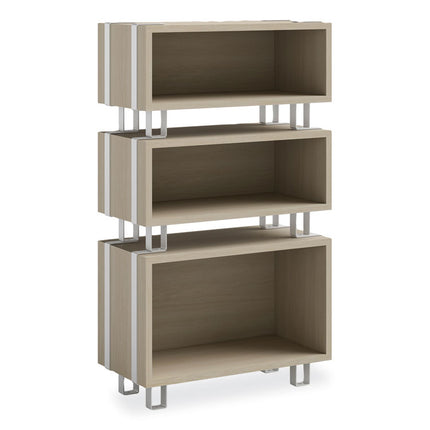 Ready Home Office Large Stackable Storage, 1-Shelf, 24w x 12d x 17.25h, Beige/White