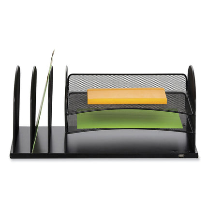 Powered Onyx Three Horizontal and Three Upright Sections, Letter Size Files, 19.5 x 11.5 x 8.25