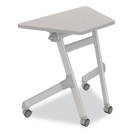 Learn Nesting Trapezoid Desk, 32.83" x 22.25" to 29.5", Gray