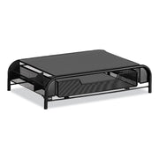 Powered Onyx Monitor Stand, 18.25" x 11.75" x 4.5", Black