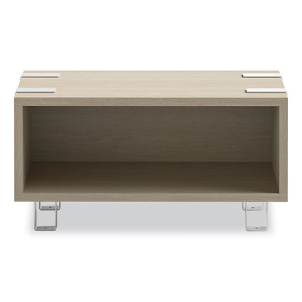 Ready Home Office Small Stackable Storage, 1-Shelf, 24w x 12d x 12.25h, Beige/White