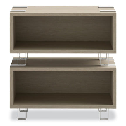 Ready Home Office Small Stackable Storage, 1-Shelf, 24w x 12d x 12.25h, Beige/White