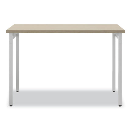 Ready Home Office Desk, 45.5" x 23.5" to 29.5", Beige/White
