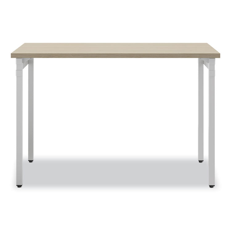 Ready Home Office Desk, 45.5" x 23.5" to 29.5", Beige/White