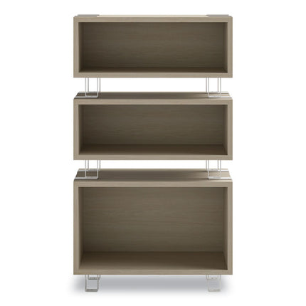 Ready Home Office Small Stackable Storage, 1-Shelf, 24w x 12d x 12.25h, Beige/White