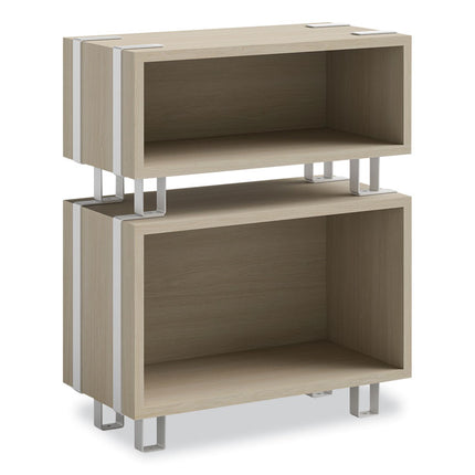 Ready Home Office Large Stackable Storage, 1-Shelf, 24w x 12d x 17.25h, Beige/White