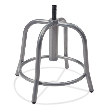 6800 Series Height Adjustable Fabric Padded Swivel Stool, Supports 300 lb, 18" to 25" Seat Height, Charcoal Seat/Gray Base