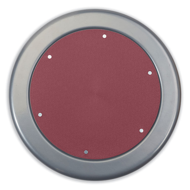 6800 Series Height Adjustable Metal Seat Stool, Supports Up to 300 lb, 18" to 24" Seat Height, Burgundy Seat, Black Base