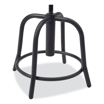 6800 Series Height Adjustable Wood Seat Swivel Stool, Supports Up to 300 lb, 19" to 25" Seat Height, Maple Seat/Black Base