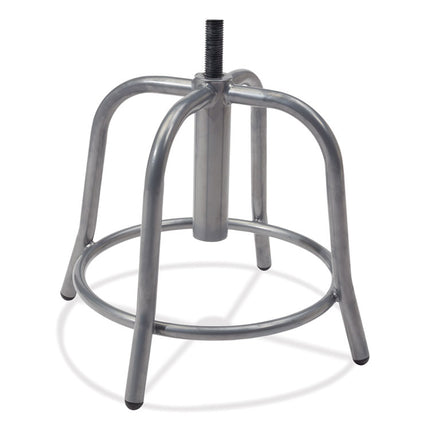 6800 Series Height Adjustable Metal Seat Stool, Supports Up to 300 lb, 18" to 24" Seat Height, Blueberry Seat, Gray Base