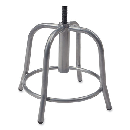 6800 Series Height Adjustable Fabric Padded Seat Stool, Supports 300 lb, 18" to 25" Seat Height, Cobalt Blue Seat/Gray Base
