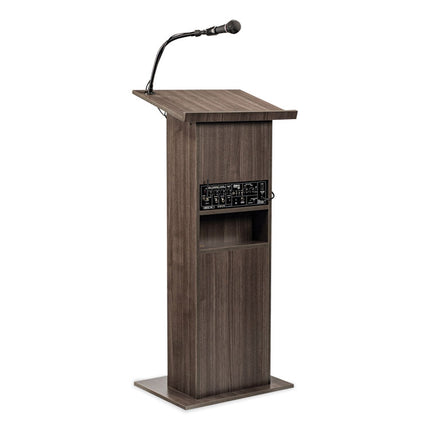 Power Plus Lectern, 22 x 17 x 46, Ribbonwood