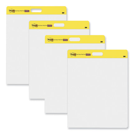 Self-Stick Wall Pad, Unruled, 20 x 23, White, 20 Sheets/Pad, 2 Pads/Pack, 2 Packs/Carton