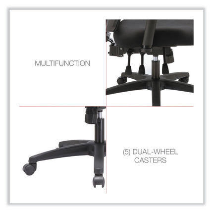 Alera Envy Series Mesh Mid-Back Multifunction Chair, Supports Up To 250 Lb, 17" To 21.5" Seat Height, Black