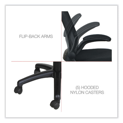 Alera Eb-E Series Swivel/tilt Mid-Back Mesh Chair, Supports Up To 275 Lb, 18.11" To 22.04" Seat Height, Black