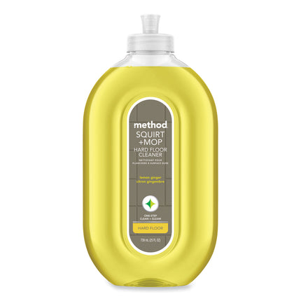 Squirt + Mop Hard Floor Cleaner, 25 Oz Spray Bottle, Lemon Ginger, 6/carton