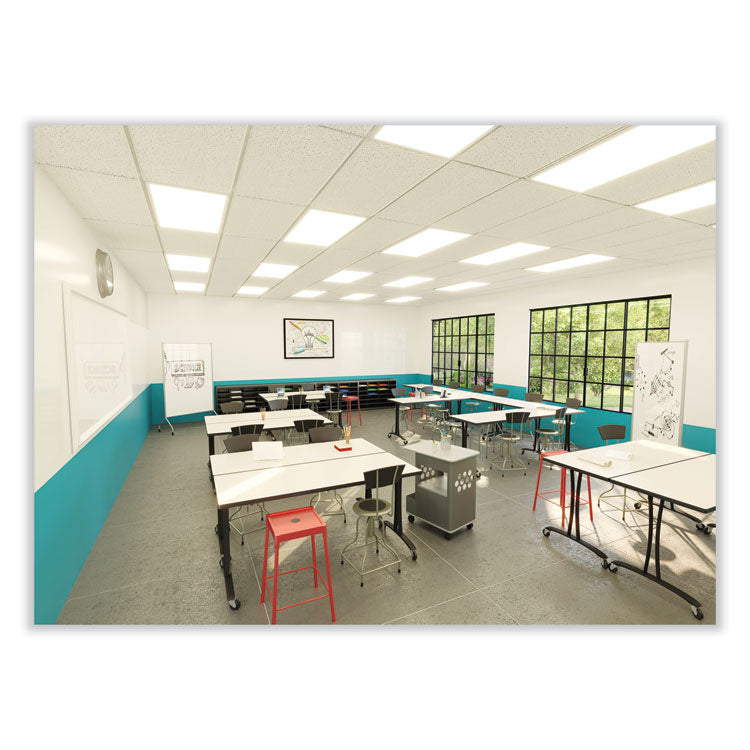 Diesel Low Base Stool with Back, Supports Up to 250 lb, 16" to 22" Seat Height, Black Seat, Black Back, Pewter Base