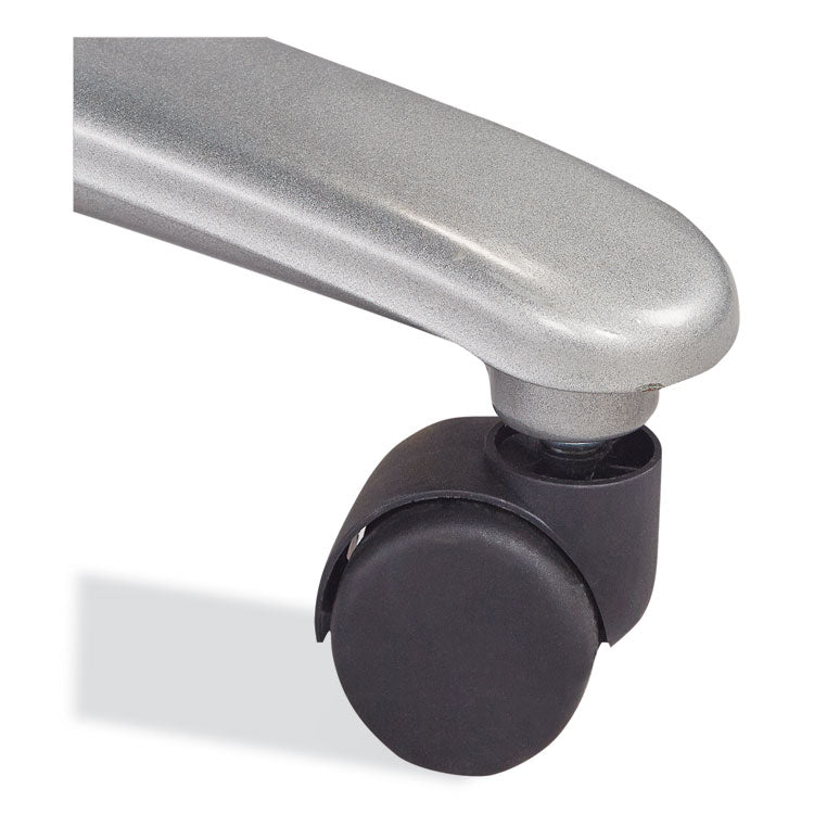 Lineage Big and Tall High Back Task Chair, Supports Up to 500 lb, 20.5" to 24.25" Seat Height, Black Seat, Chrome Base