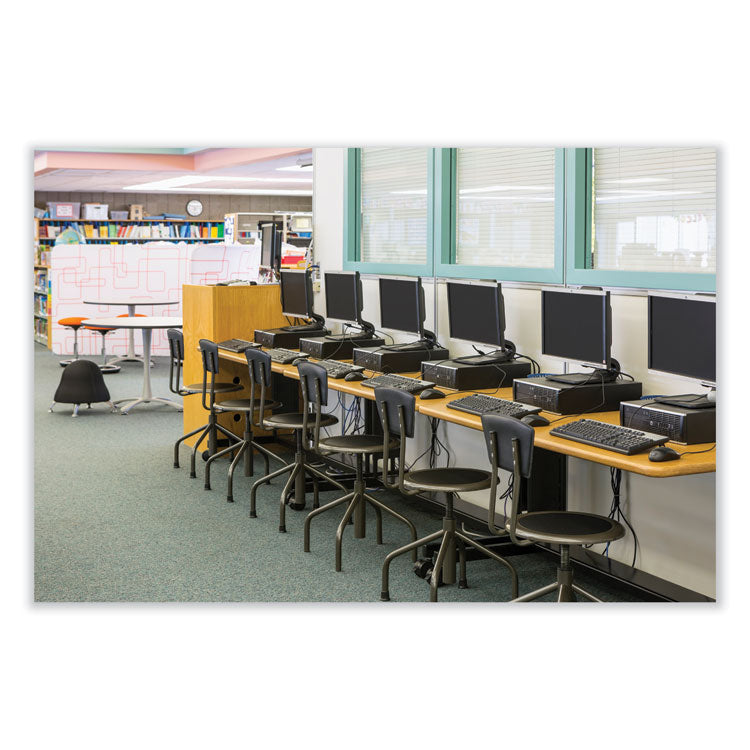 Diesel Low Base Stool with Back, Supports Up to 250 lb, 16" to 22" Seat Height, Black Seat, Black Back, Pewter Base