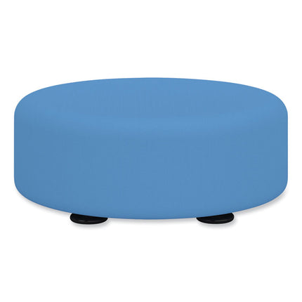 Learn 15" Round Vinyl Floor Seat, 15" x 15" x 5.75", Baby Blue