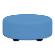 Learn 15" Round Vinyl Floor Seat, 15" x 15" x 5.75", Baby Blue