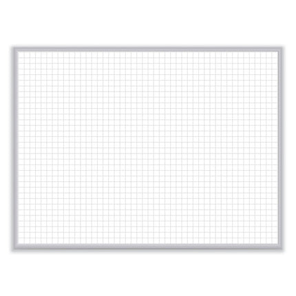 Non-Magnetic Whiteboard with Aluminum Frame, 24" x 17.81", White Surface, Satin Aluminum Frame