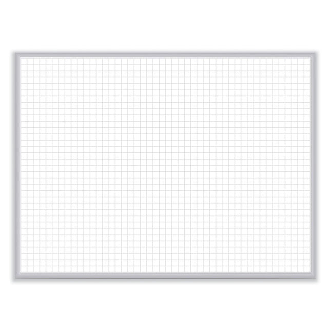 Non-Magnetic Whiteboard with Aluminum Frame, 24" x 17.81", White Surface, Satin Aluminum Frame