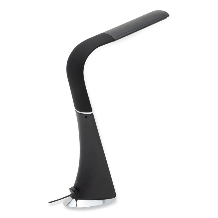 LRD Task Lamp with Digital Display, Gooseneck, 16" High, Black