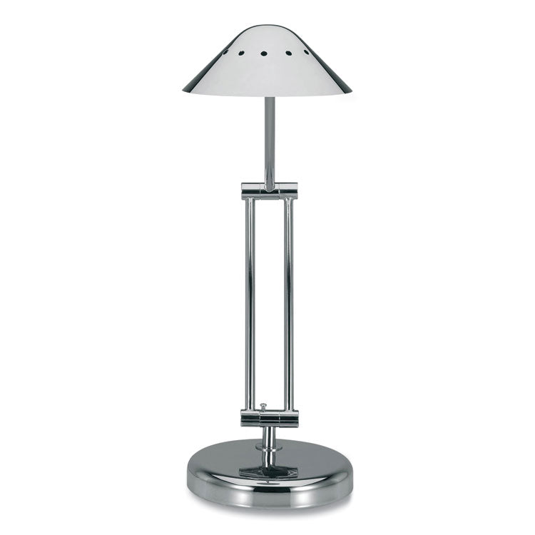 Halogen Lamp with 3-Point Adjustable Arm, 15" High, Brushed Nickel