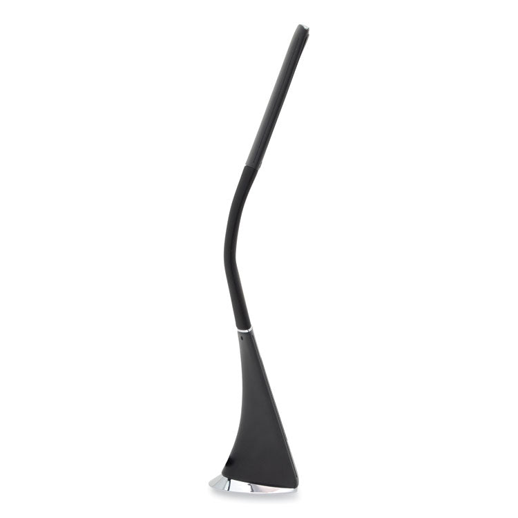 LRD Task Lamp with Digital Display, Gooseneck, 16" High, Black