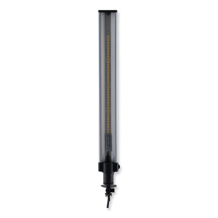 LED Ultra Slim Lamp with Swing Arm, 21.5" High, Black/Silver