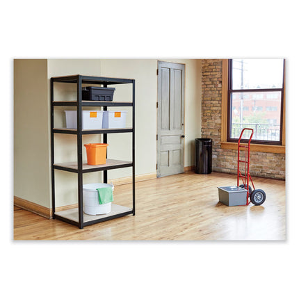 Open Top Oval Waste Receptacle, 14 gal, Steel, White