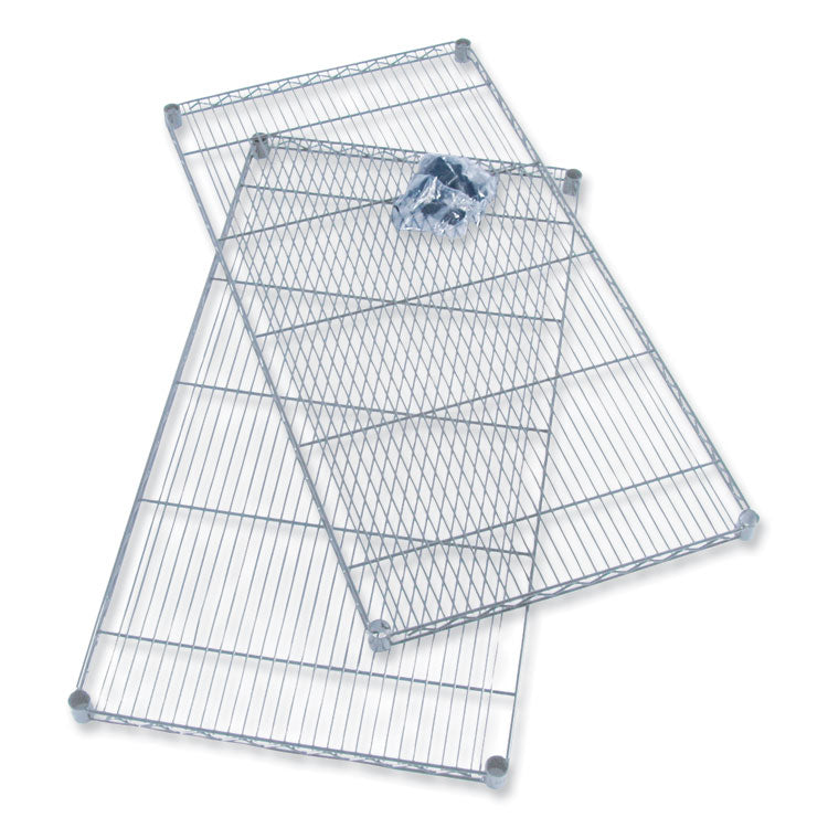 Industrial Extra Shelf Pack, 36w x 24d x 1.5h, Steel, Metallic Gray, 2/Pack