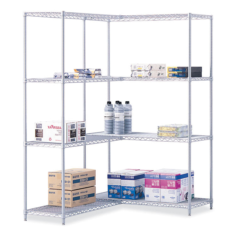 Industrial Extra Shelf Pack, 36w x 18d x 1.5h Steel, Metallic Gray, 2/Pack