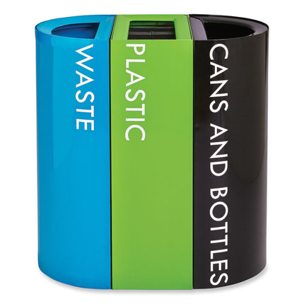Mixx Recycling Center Lid, 9.87w x 19.87d x 0.82h, Green