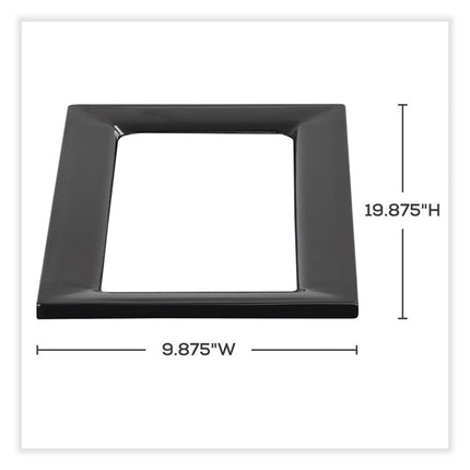Mixx Recycling Center Lid, 9.87w x 19.87d x 0.62h, Black