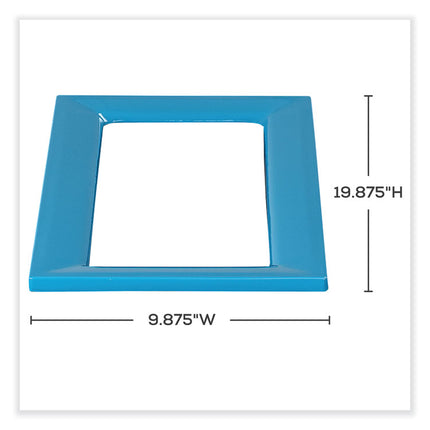 Mixx Recycling Center Lid, 9.87w x 19.87d x 0.62h, Blue