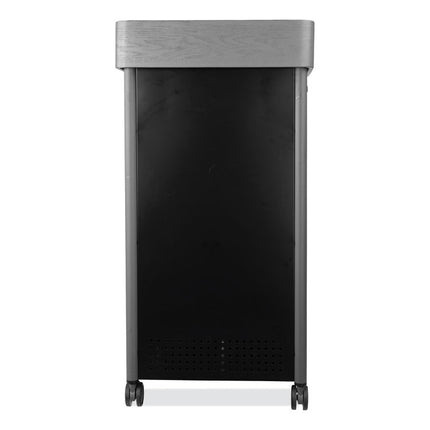 Greystone Lectern, 23.5 x 19.25 x 45.5, Charcoal Gray