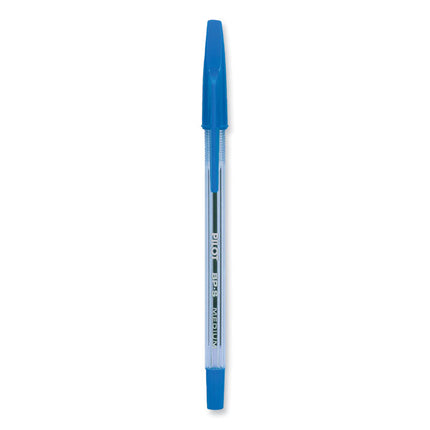 Better Ballpoint Pen, Stick, Fine 0.7 Mm, Blue Ink, Translucent Blue Barrel, Dozen