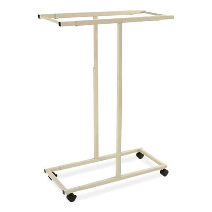 Mobile Vertical File, 12 Hanging Clamps, 39.25w x 16d x 52h, Tan
