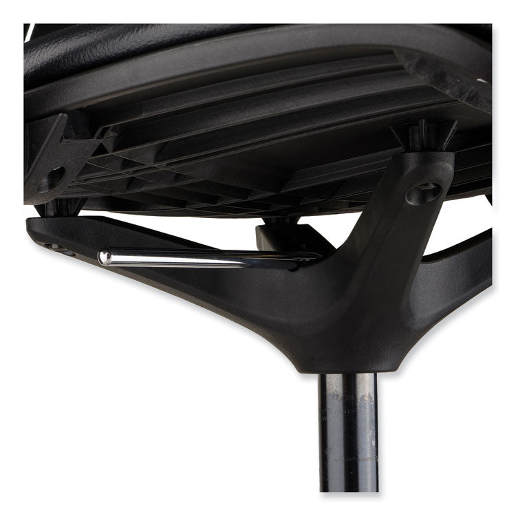 Shell Extended-Height Chair, Supports Up to 275 lb, 22" to 32" Seat Height, Black Seat, Black Back, Black Base