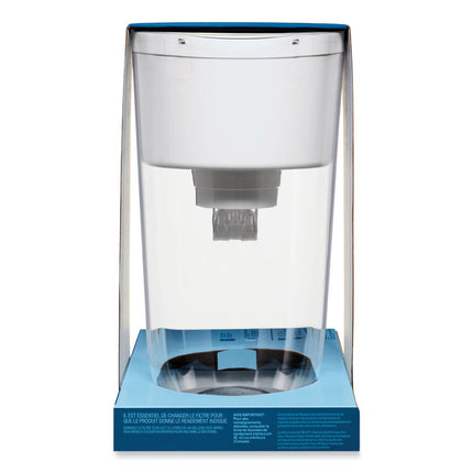 Tahoe Water Pitcher with Standard Filter, 10 Cups, Clear, 2/Carton