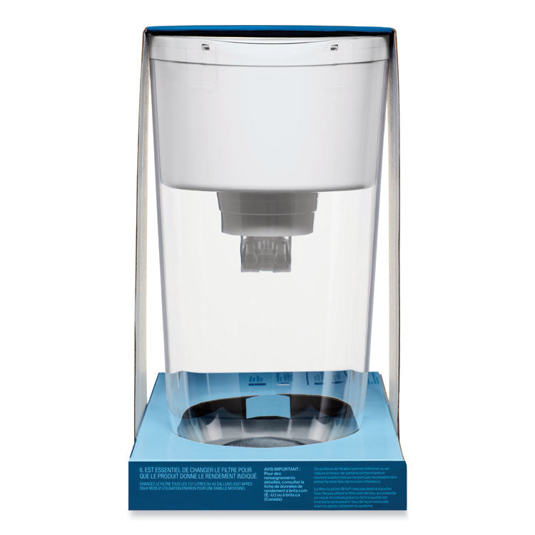 Tahoe Water Pitcher with Standard Filter, 10 Cups, Clear, 2/Carton