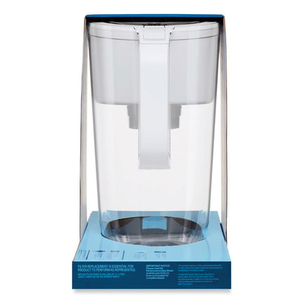 Tahoe Water Pitcher with Standard Filter, 10 Cups, Clear, 2/Carton